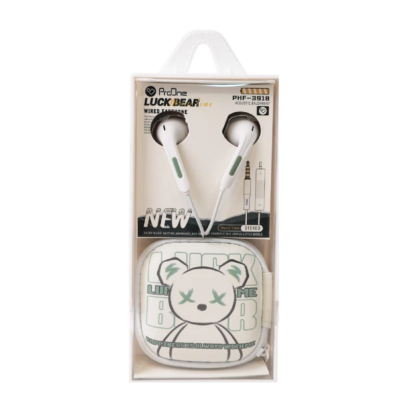 هندزفری سیم دار پرووان مدل PROONE PHF3918 فانتزی طوسی | درنا پی سی هندزفری سیم دار پرووان مدل PROONE PHF3918 فانتزی طوسی