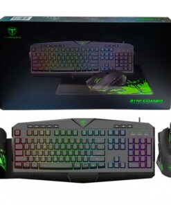 ست گیمینگ کیبورد و ماوس و پد ماوس تی دگر مدل T-DAGGER 3 in 1 COMBO T-TGS006