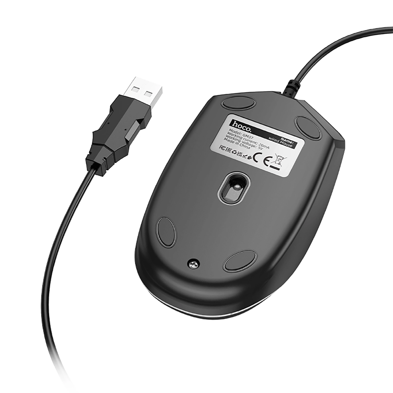 ماوس سیم دار هوکو مدل HOCO GM37 | درنا پی سی ماوس سیم دار هوکو مدل HOCO GM37 - Image 3